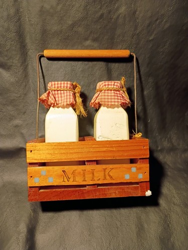 Charming rustic wooden milk - rustic,