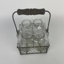 Chicken Wire Bottle Carrier w/
