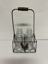 Rustic Rooster Wire Milk