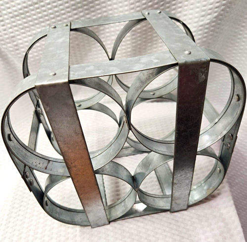 Vintage metal milk bottle - vintage,