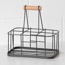 Grey 6 Milk Bottle Holder