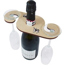 'Cute Dairy Cow' Wooden Wine