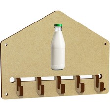 'Milk Bottle with Green Lid'