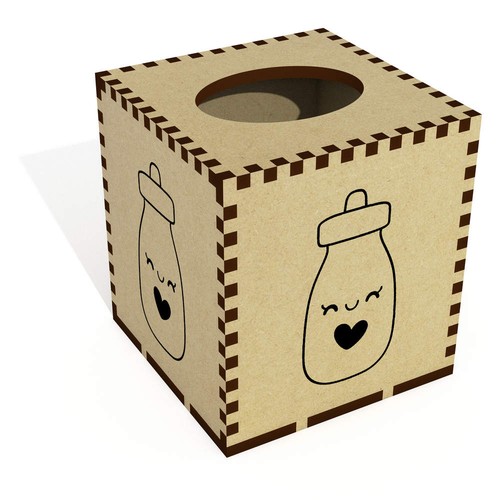 Square cute baby milk bottle - 'cute, bottle'