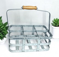 Galvanized Metal 6 Bottle