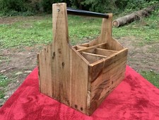 Wooden 6 Bottle Caddy Drink