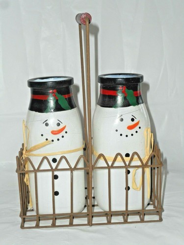 Snowmen red wood - in,