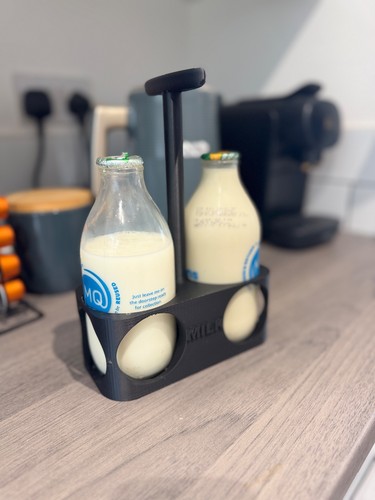 Double milk bottle holder - double,