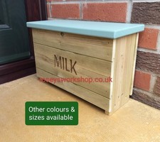 Doorstep Wooden Milk Box